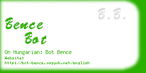 bence bot business card